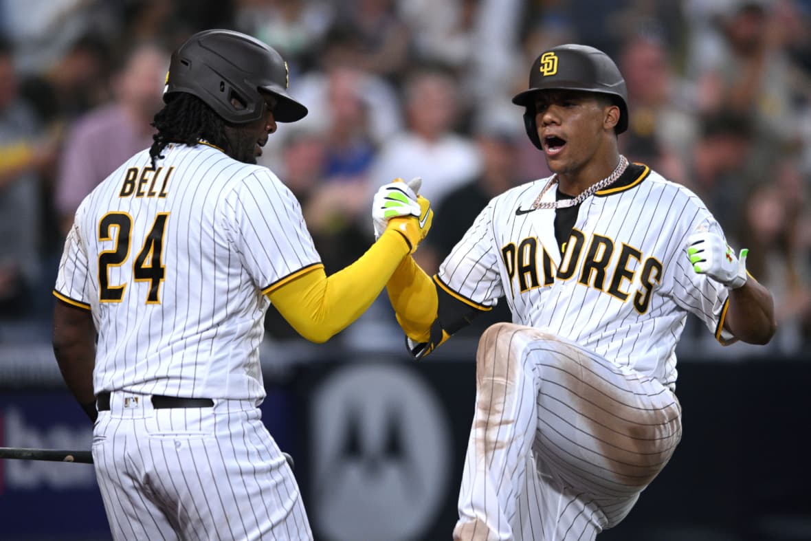 san diego padres' juan soto, josh bell