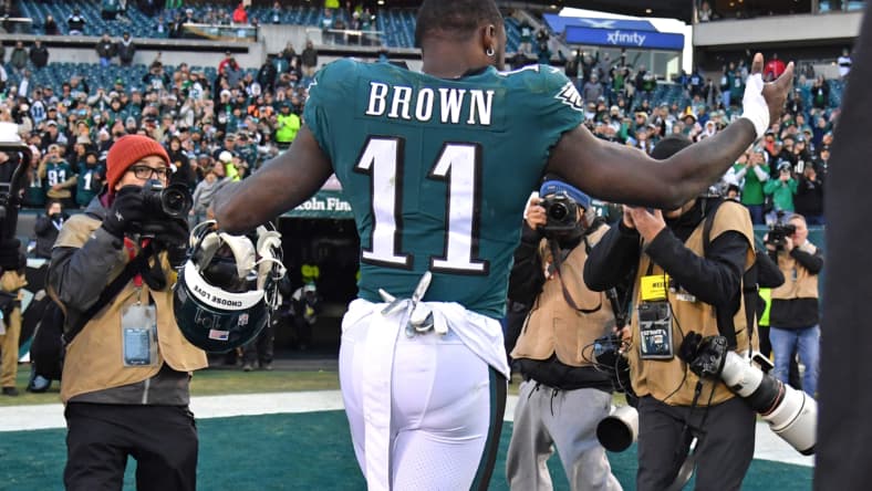 nfl wide receiver rankings: a.j. brown, philadelphia eagles