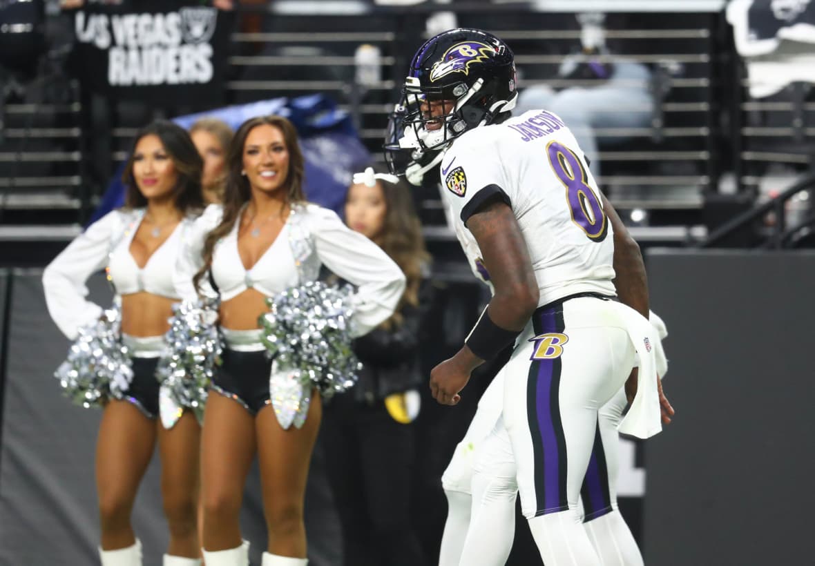 lamar jackson, las vegas raiders