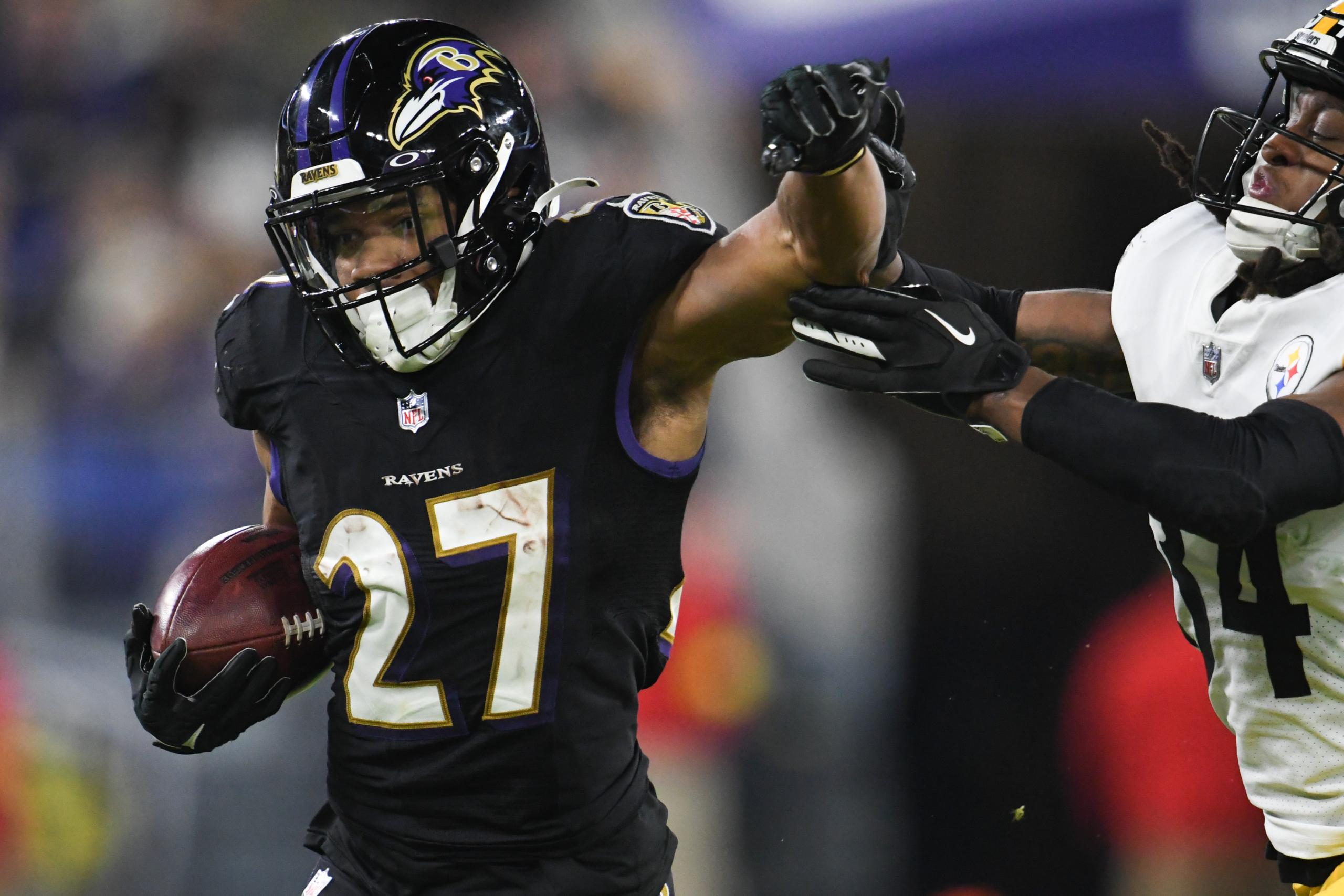 Baltimore Ravens running back J.K. Dobbins