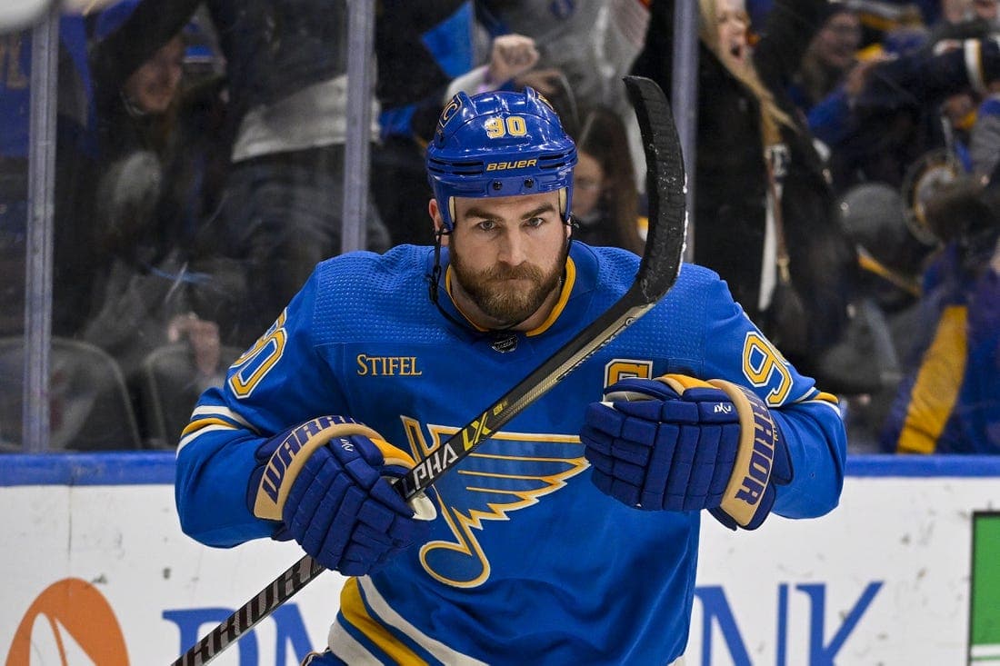 Feb 11, 2023; St. Louis, Missouri, USA;  St. Louis Blues center Ryan O