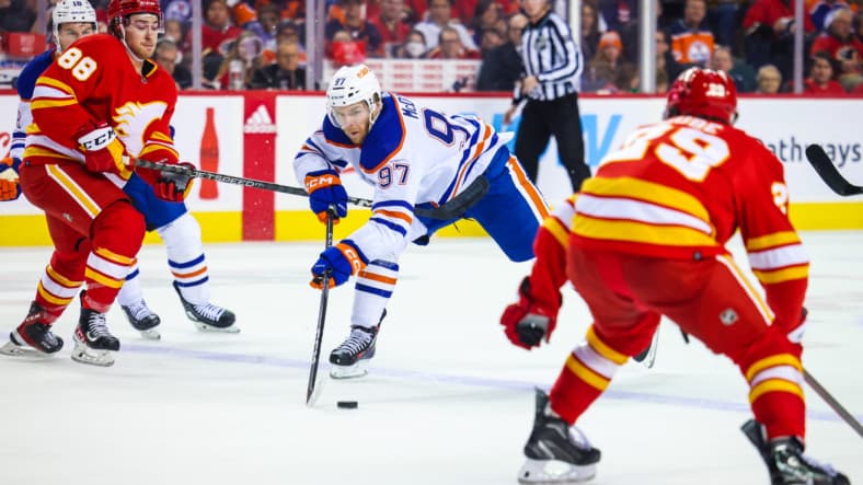 NHL: Edmonton Oilers at Calgary Flames
