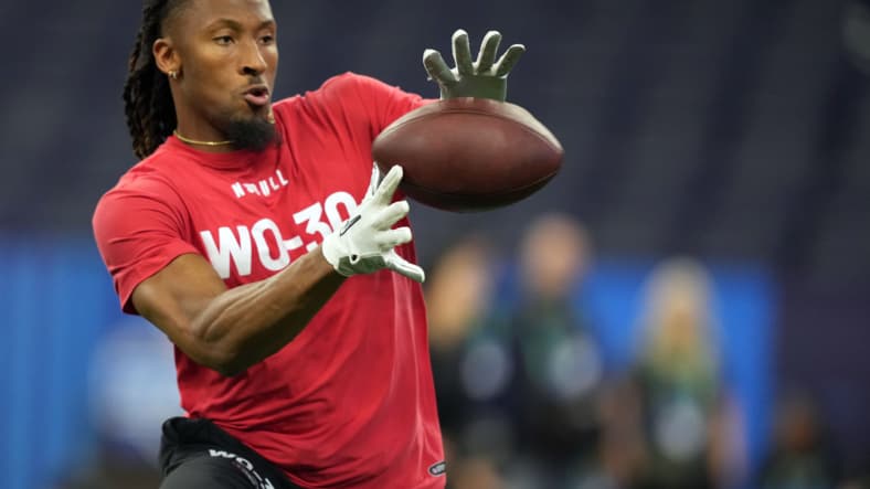 chicago bears mock draft, bears mock: quentin johnston