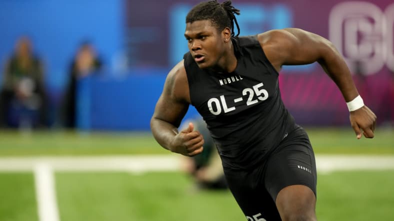 2023 nfl mock draft:  broderick jones, washington commanders