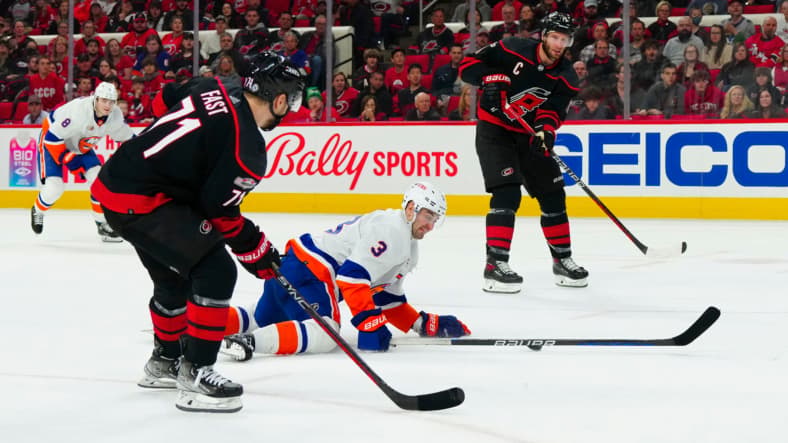NHL: New York Islanders at Carolina Hurricanes