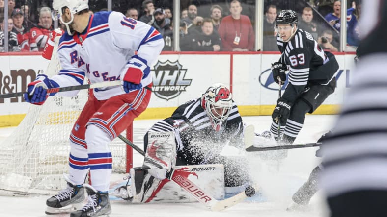 NHL: New York Rangers at New Jersey Devils