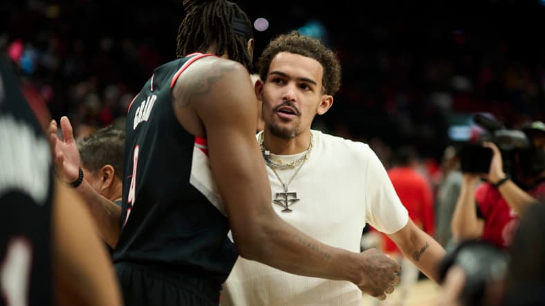 portland trail blazers trade for trae young