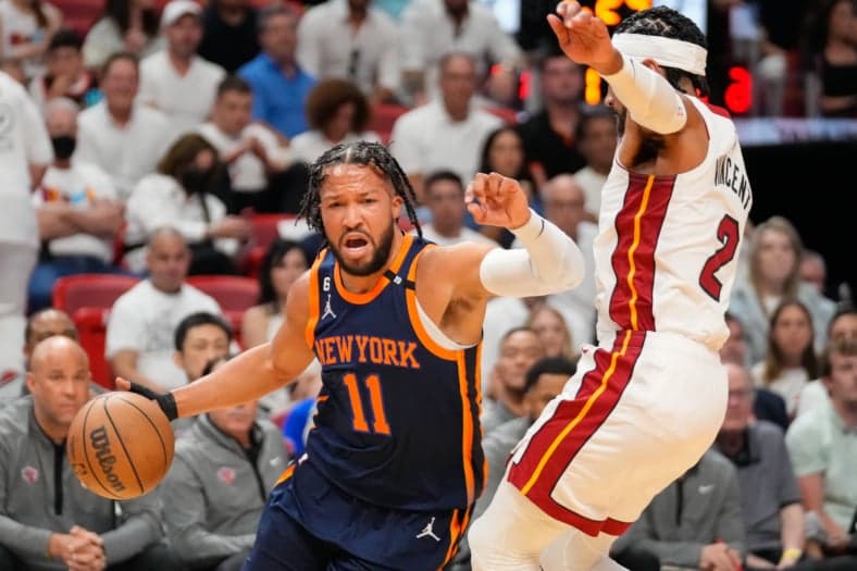 NBA: Playoffs-New York Knicks at Miami Heat