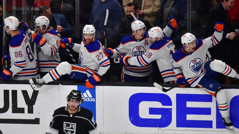 NHL: Stanley Cup Playoffs-Edmonton Oilers at Los Angeles Kings
