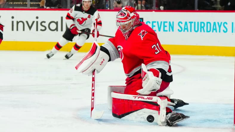 NHL: Stanley Cup Playoffs-New Jersey Devils at Carolina Hurricanes