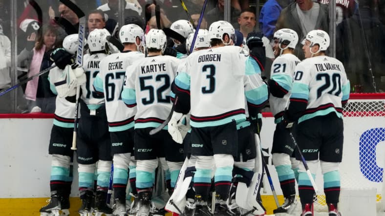 NHL: Stanley Cup Playoffs-Seattle Kraken at Colorado Avalanche
