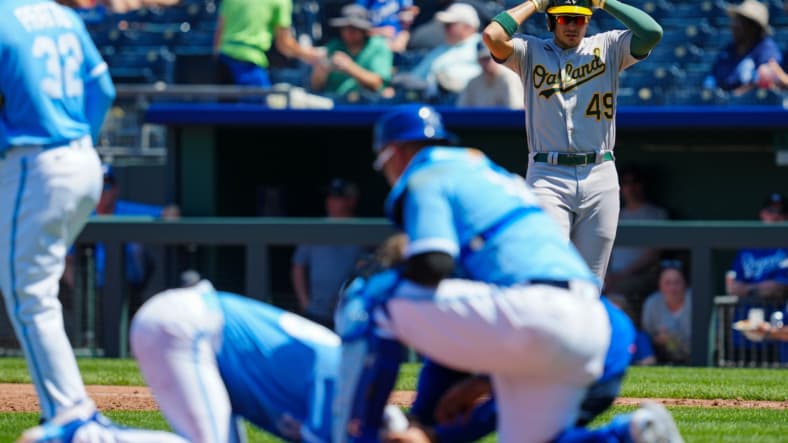 MLB: Oakland Athletics at Kansas City Royals