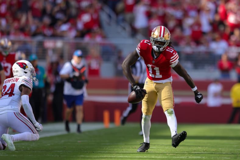 fantasy football start and sit week 7: brandon aiyuk
