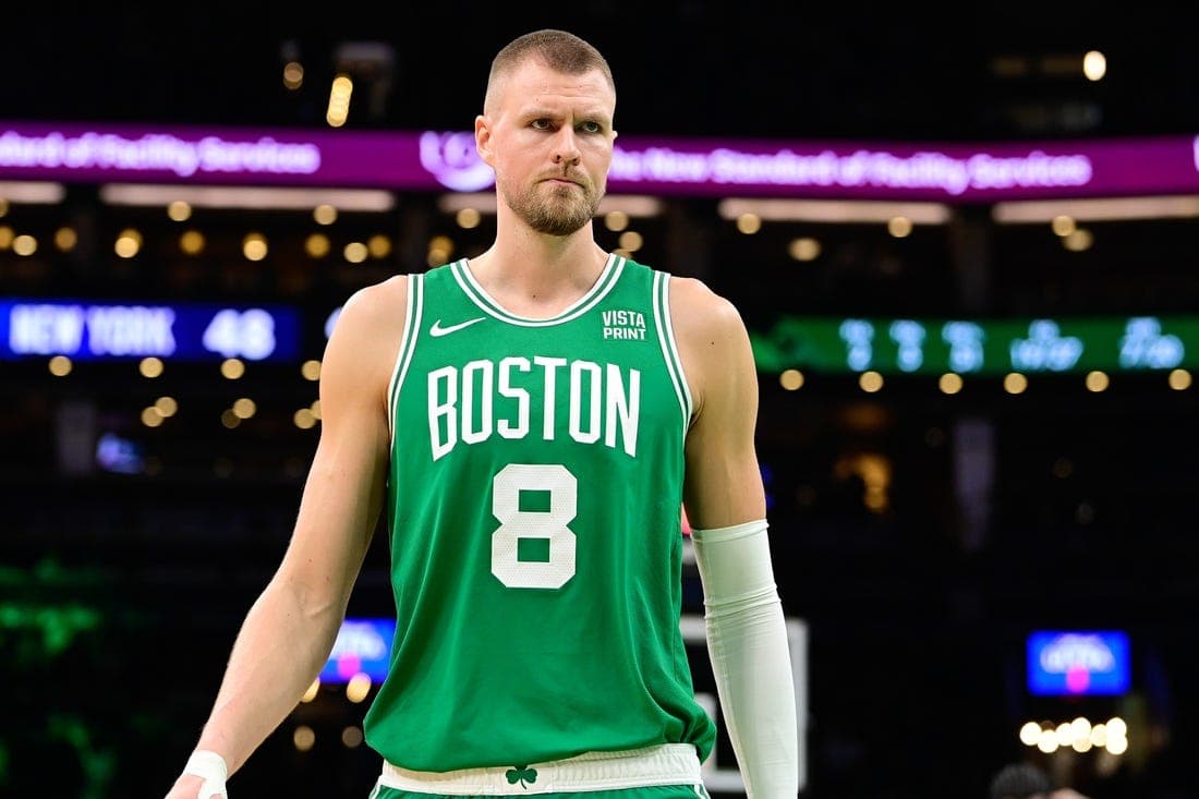 Boston Celtics center Kristaps Porzingis