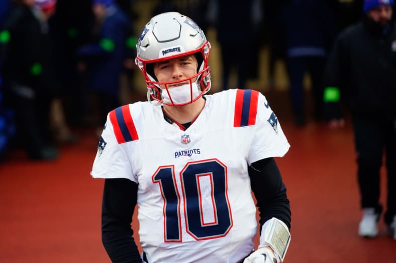 New England Patriots quarterback Mac Jones