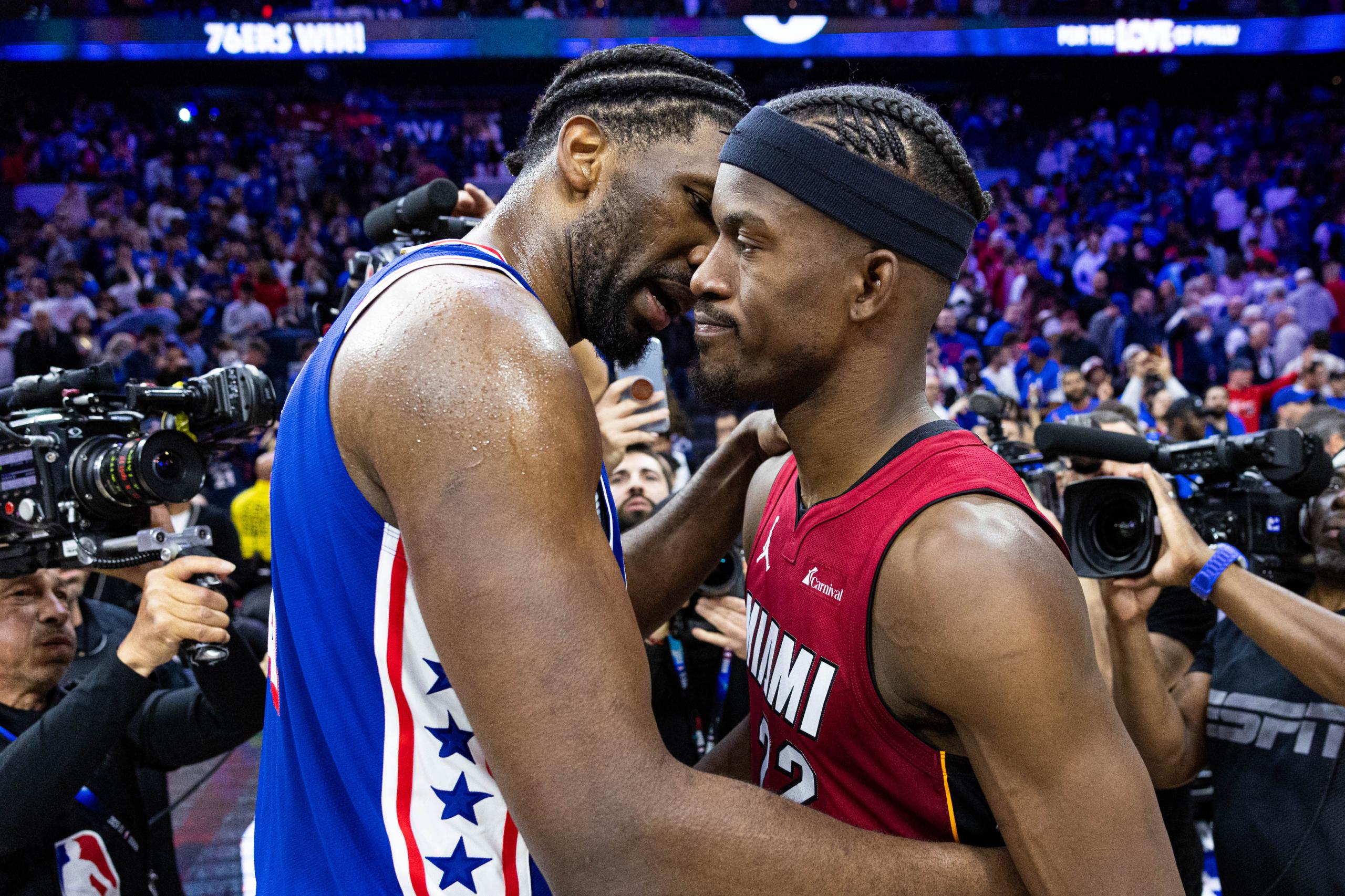 NBA: Playoffs-Miami Heat at Philadelphia 76ers