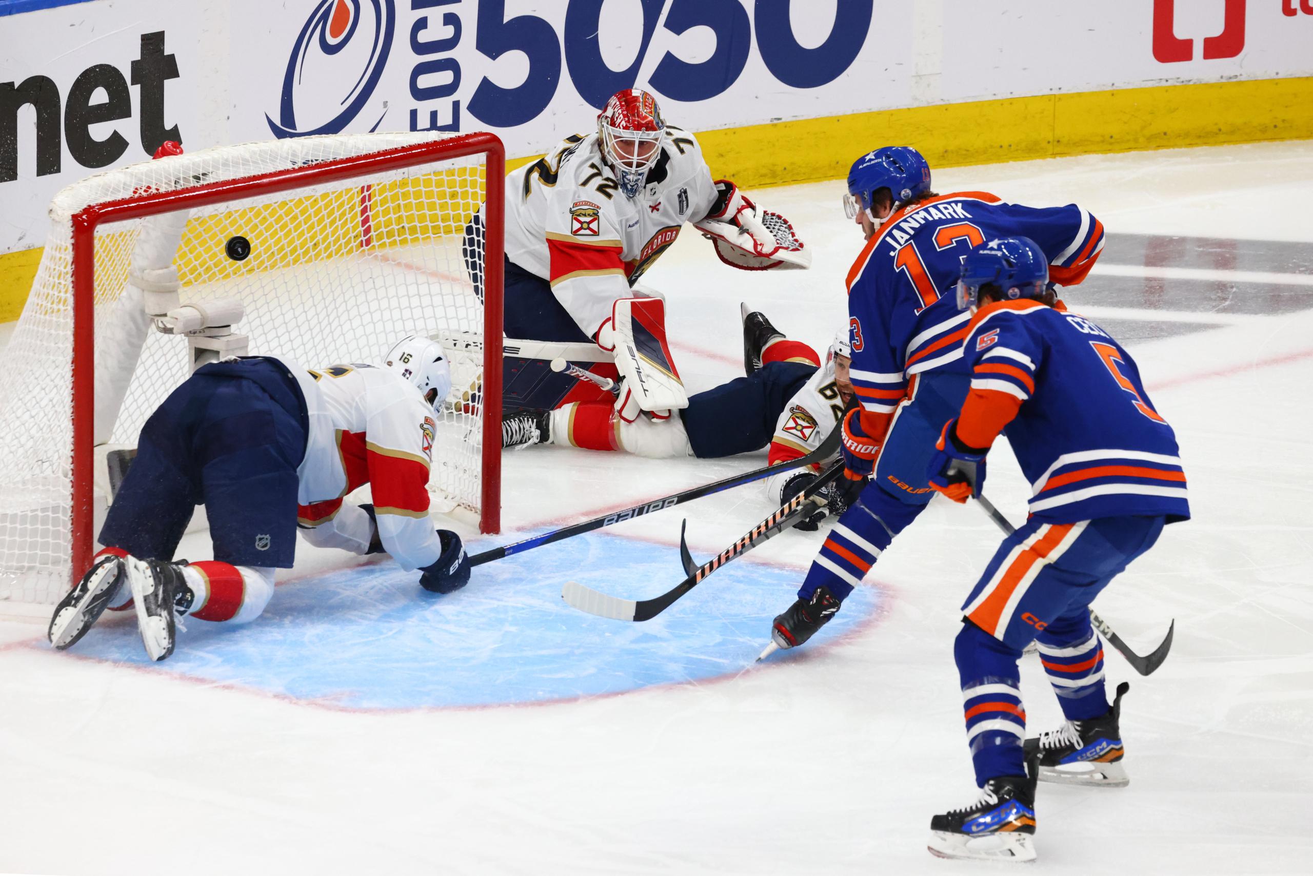 NHL: Stanley Cup Final-Florida Panthers at Edmonton Oilers