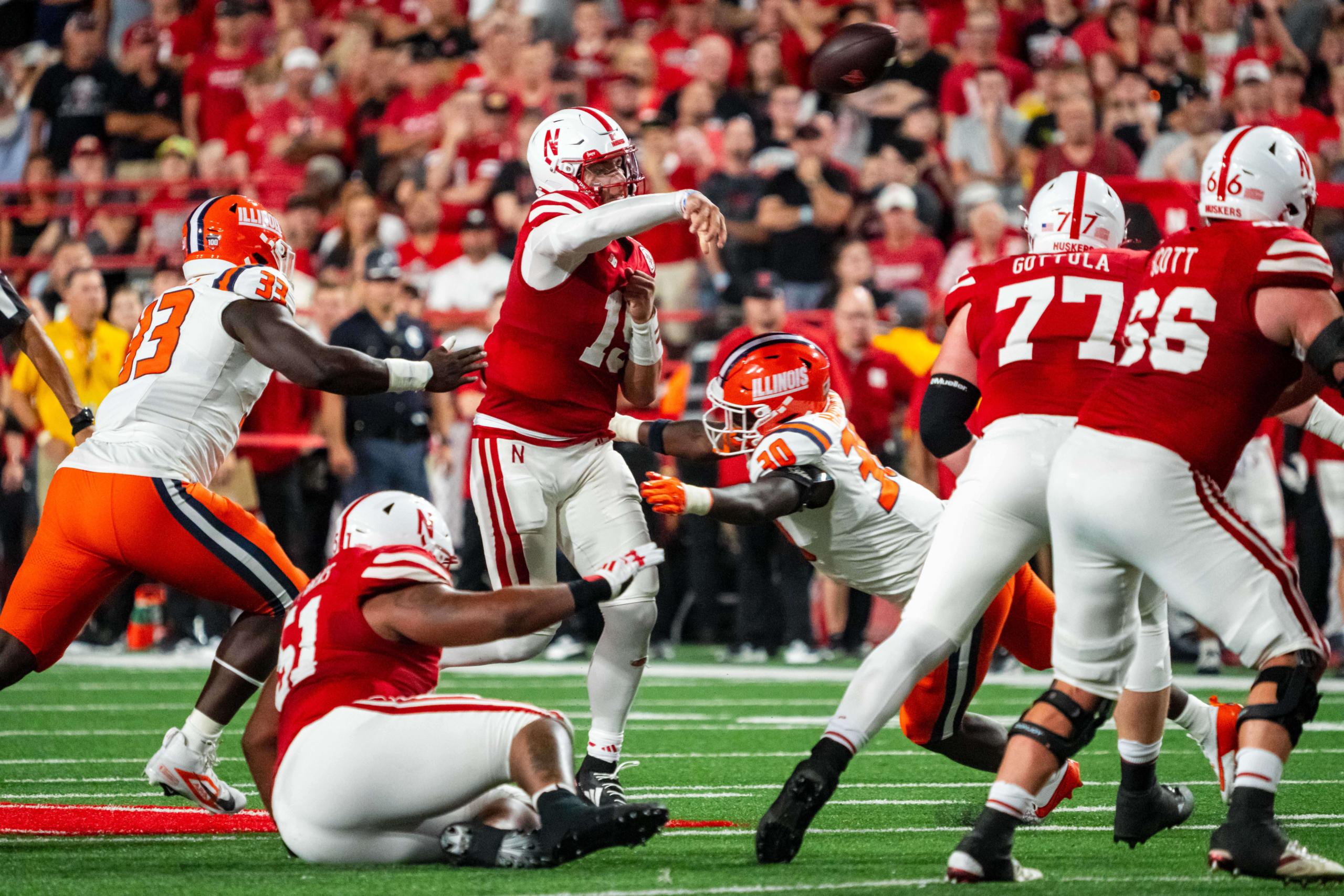 Week 5 college football rankings, Nebraska Cornhuskers