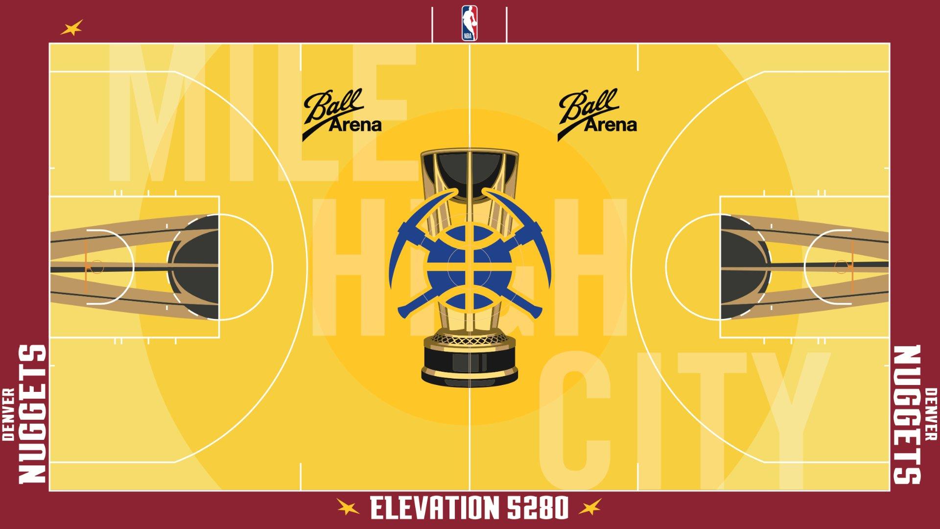 Denver Nuggets Emirates Cup court