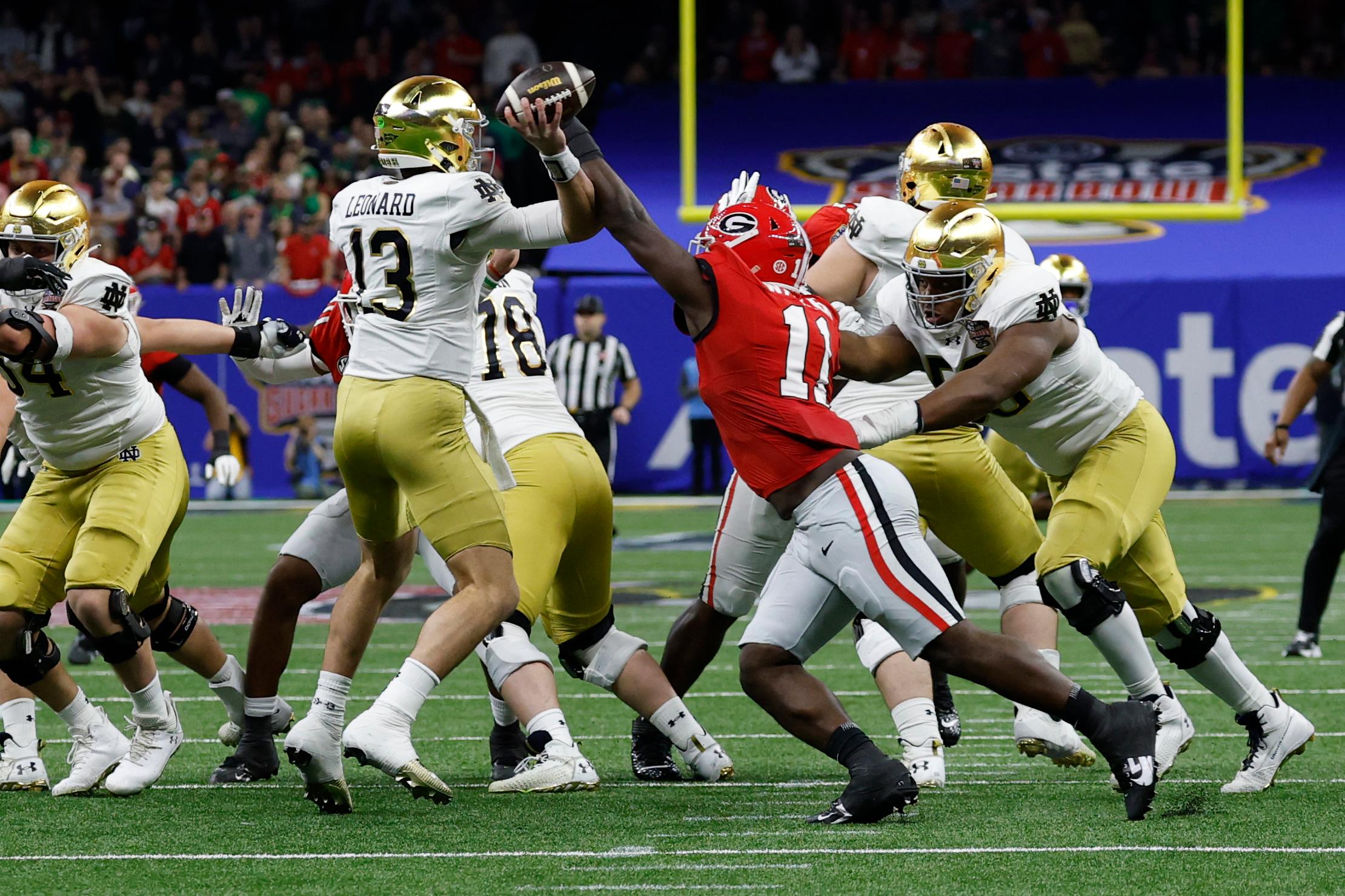 NCAA Football: Sugar Bowl-Notre Dame at Georgia