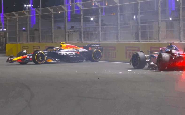 yuki tsunoda red bull saudi arabian GP crash