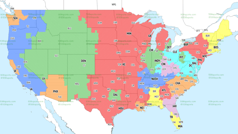 Alaska will see the Los Angeles Rams vs Tennessee Titans