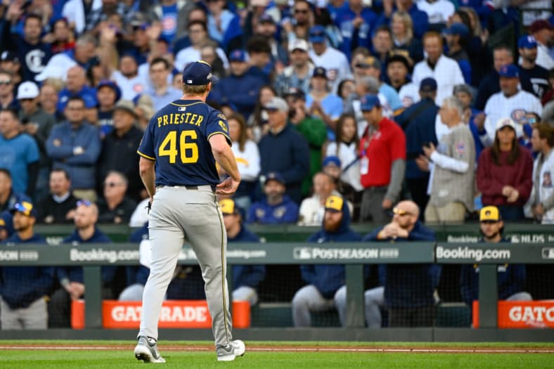 MLB: Playoffs-Milwaukee Brewers at Chicago Cubs