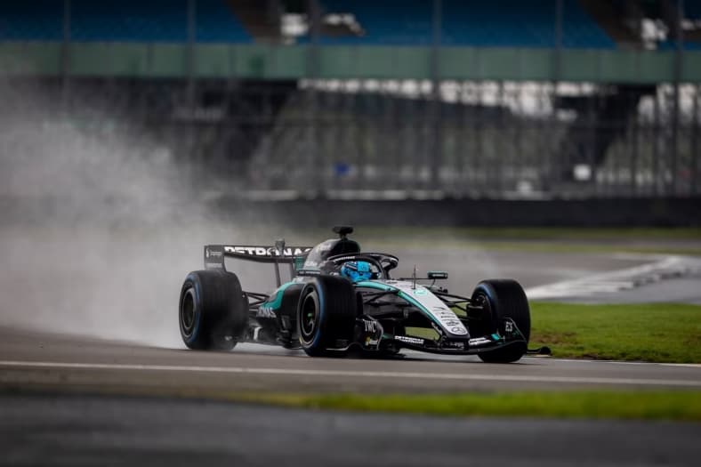 Formula 1 Mercedes Barcelona Shakedown