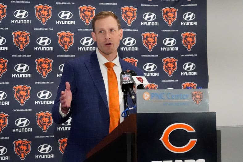 NFL: Chicago Bears head coach Ben Johnson introductory press conference