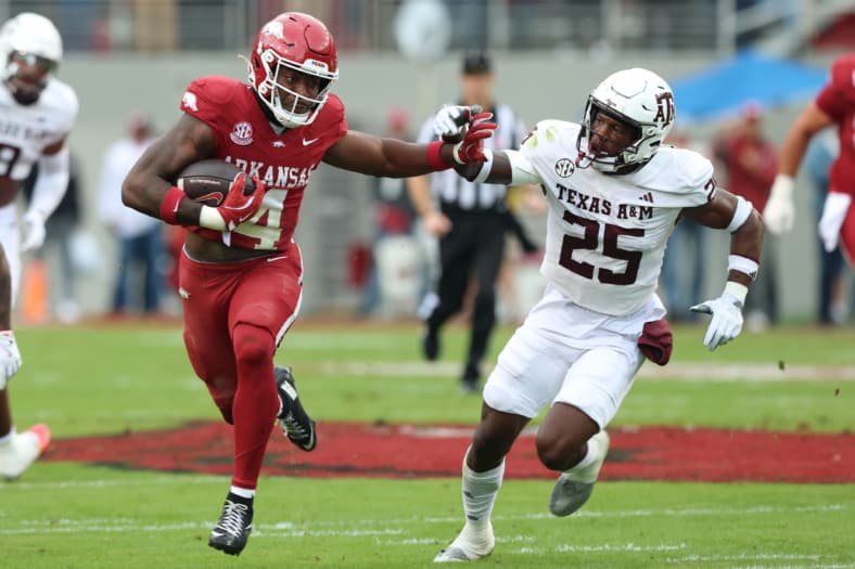 NCAA Football: Texas A&M at Arkansas