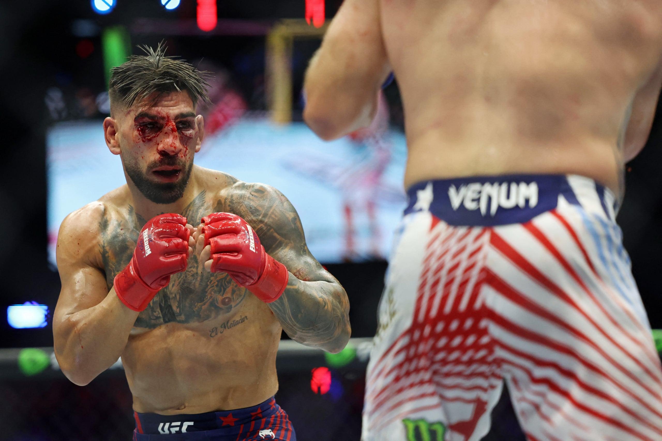 Merab Dvalishvili Says Ilia Topuria Was Fighting Blind After Eye Poke At UFC White House