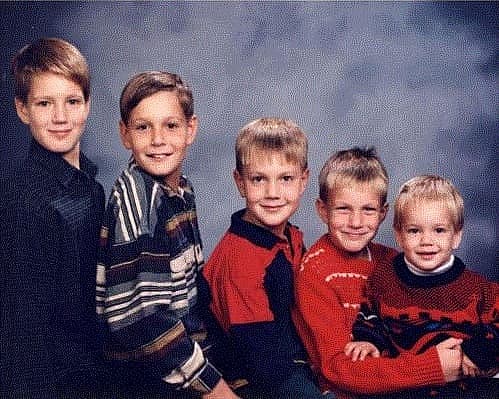 Rob Gronkowski (second to last on the right) photo courtesy of Pinterest