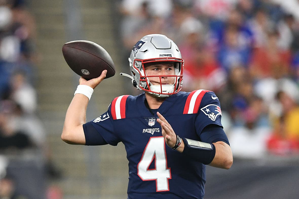 nfl preseason: bailey zappe, new england patriots