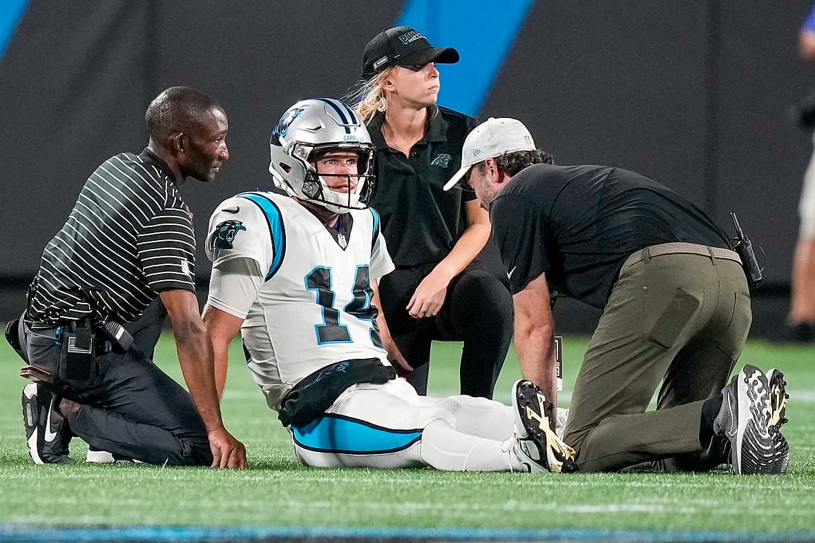 nfl preseason: sam darnold injury