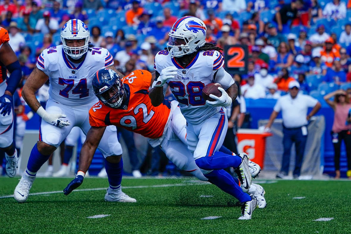 buffalo bills at los angeles rams: james cook