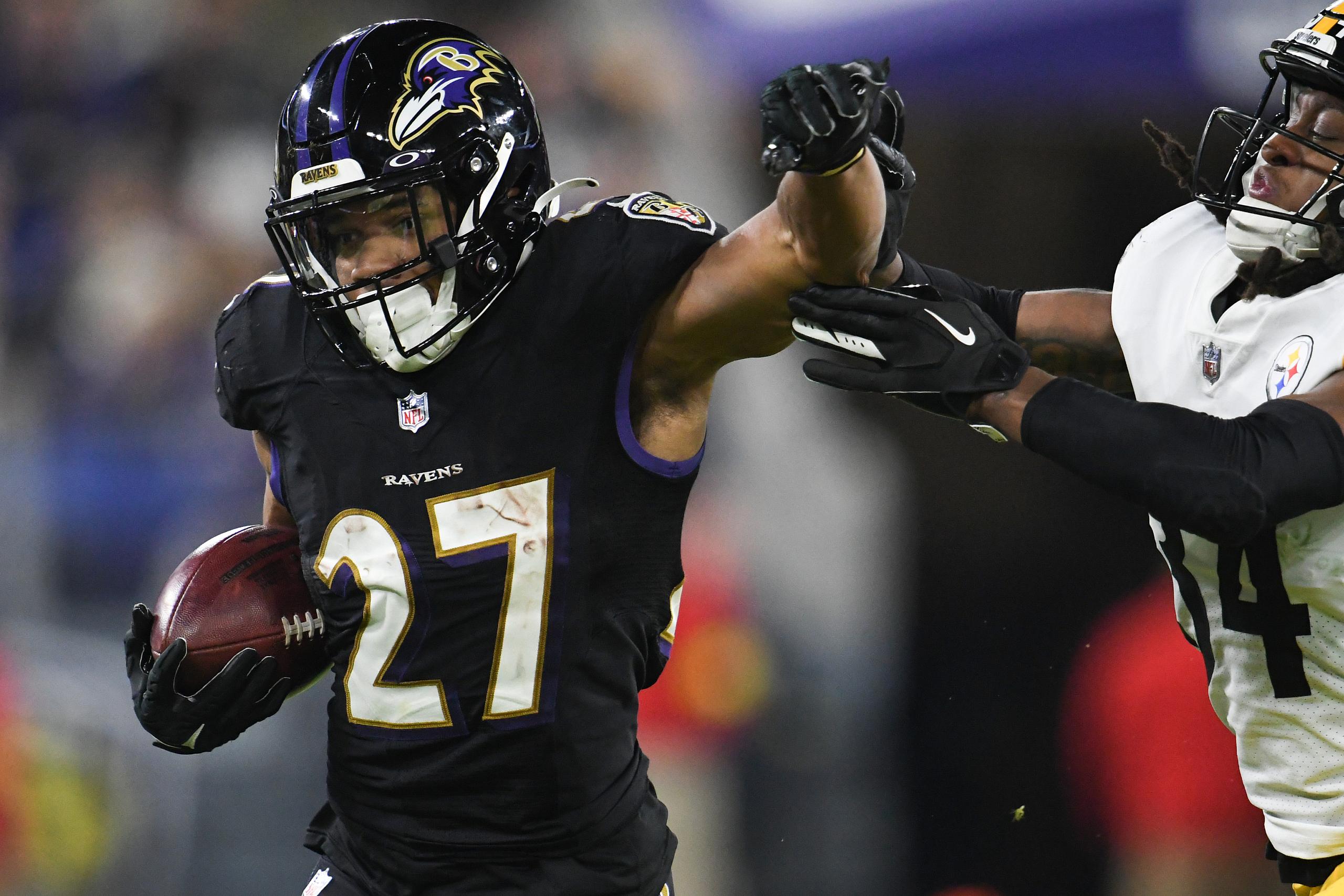 Baltimore Ravens running back J.K. Dobbins