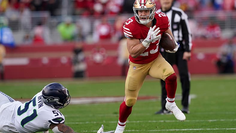 nfl playoff rankings, running backs: christian mccaffrey