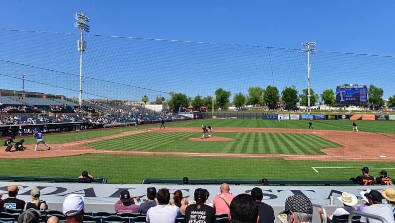 MLB: Spring Training-Texas Rangers at San Francisco Giants