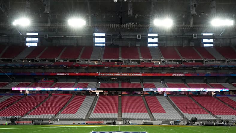 NFL: Super Bowl LVII-Stadium and Field Preparation Press Conference