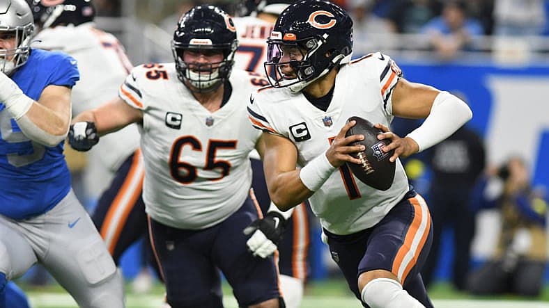 justin fields trade scenarios, justin field trade las vegas raiders
