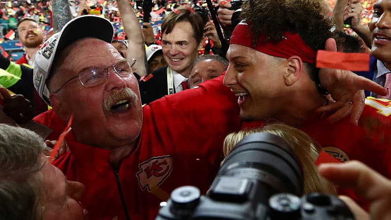 patrick mahomes, andy reid, super bowl