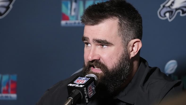 philadelphia eagles' jason kelce, super bowl lvii