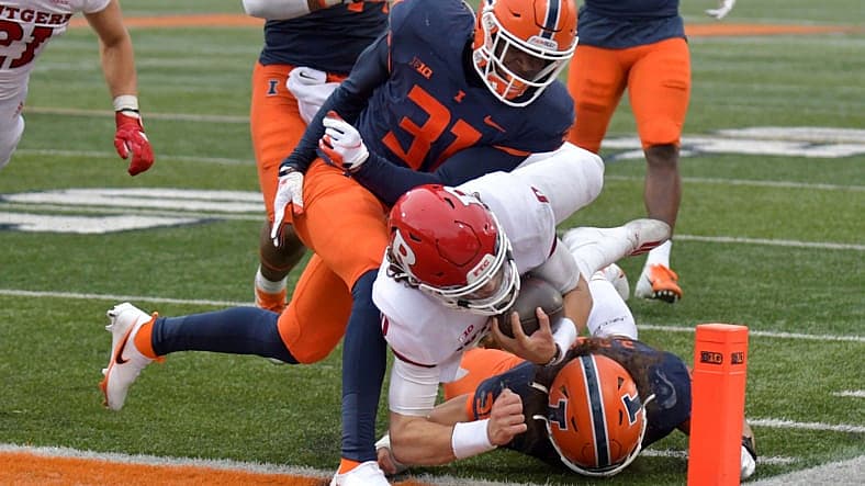 NCAA Football: Rutgers at Illinois