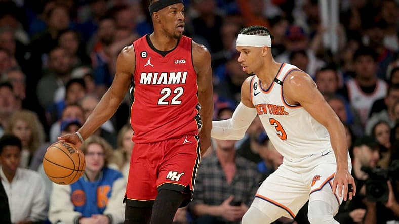 NBA: Playoffs-Miami Heat at New York Knicks
