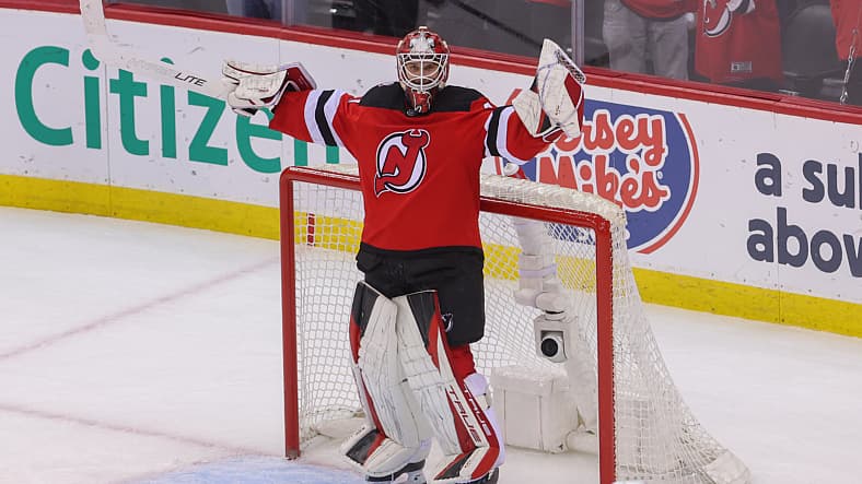 NHL: Stanley Cup Playoffs-New York Rangers at New Jersey Devils