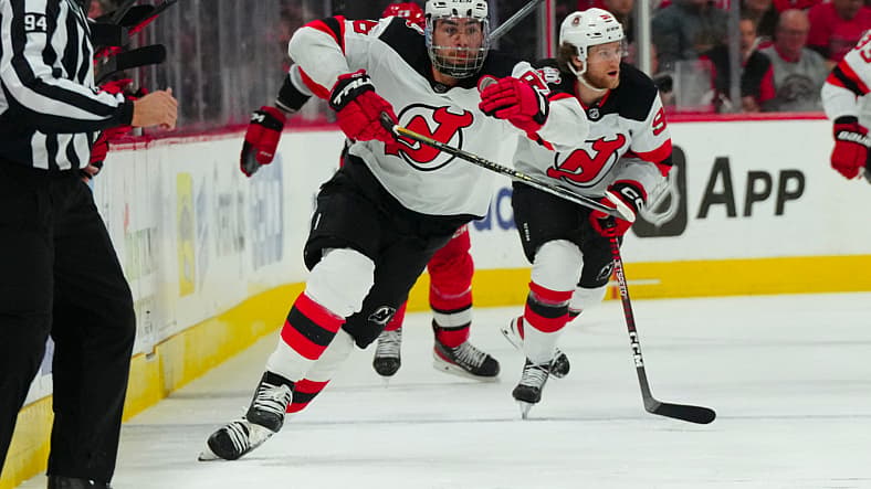 NHL: Stanley Cup Playoffs-New Jersey Devils at Carolina Hurricanes
