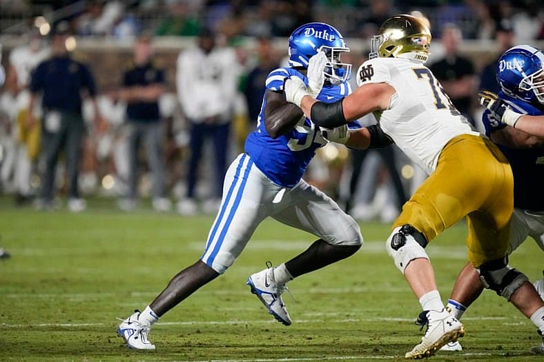 NCAA Football: Notre Dame at Duke