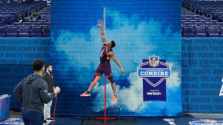 NLF Combine vertical jump