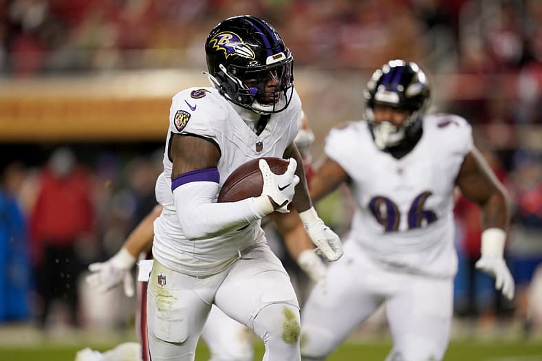 Baltimore Ravens linebacker Patrick Queen