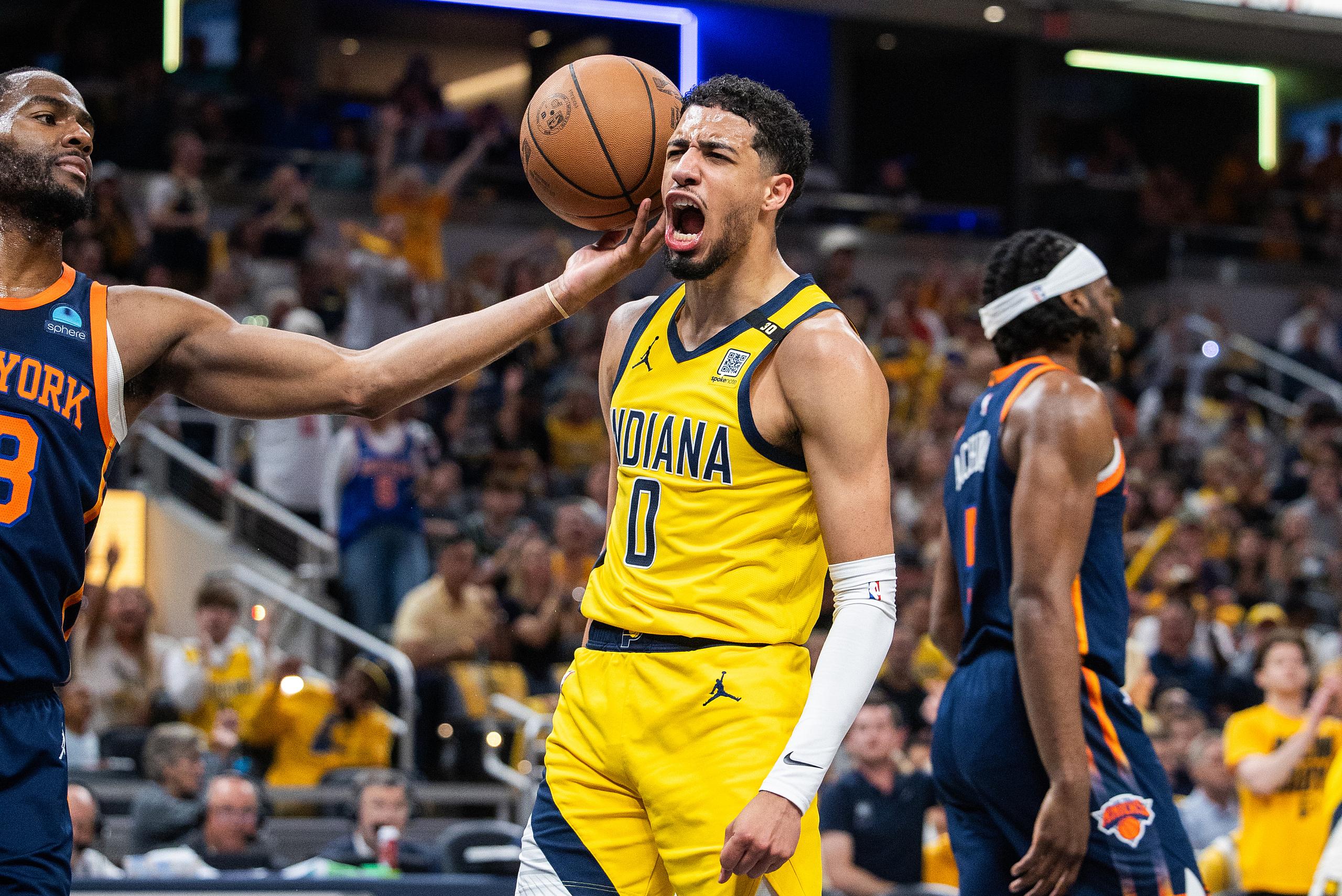 NBA: Playoffs-New York Knicks at Indiana Pacers